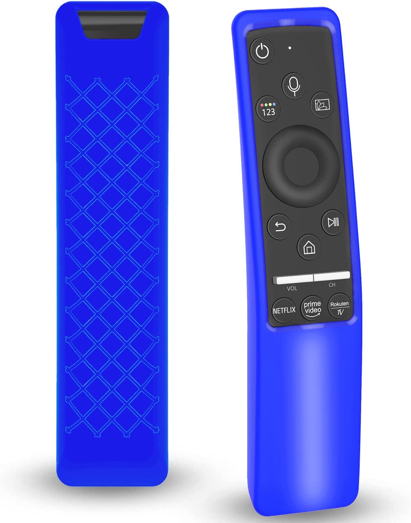 Lambcare Case Compatible with Samsung Smart TV Remote Controller BN59 Series, Light Weight Silicone Cover Protector Shockproof Anti-Slip Remote Skin Sleeve - Blue - Image 1